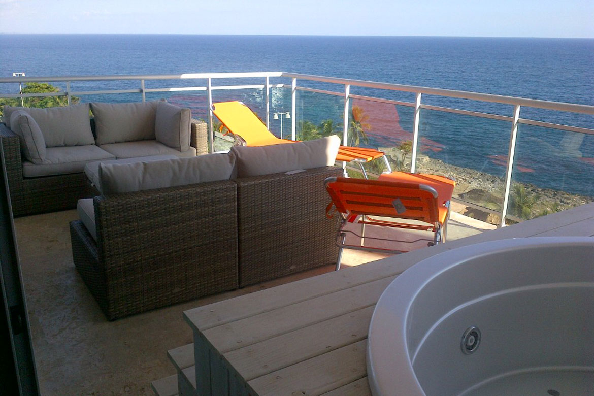 Apartamento Torre Ibiza terraza vista al mar