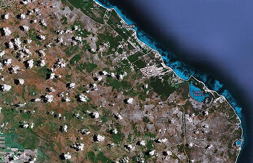 Vista áerea de los terrenos en Punta Cana
