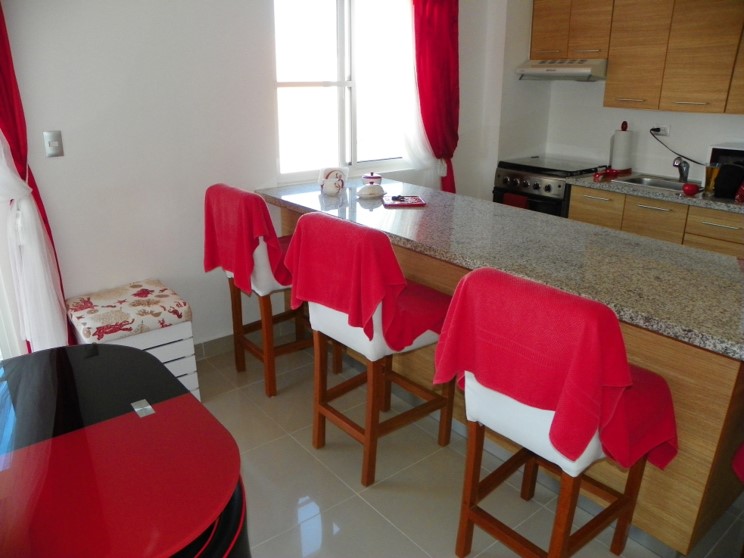 Apartamento 2 habitaciones Punta Cana, cocina