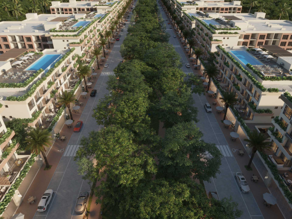 Vista aérea, City Place Condos & Shops, Punta Cana