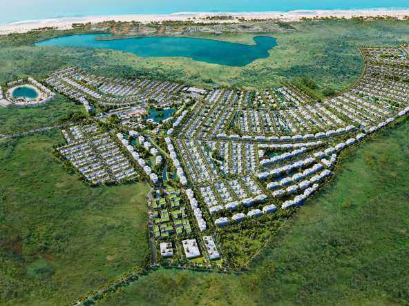 Aerial view, La Reserva Downtown Punta Cana