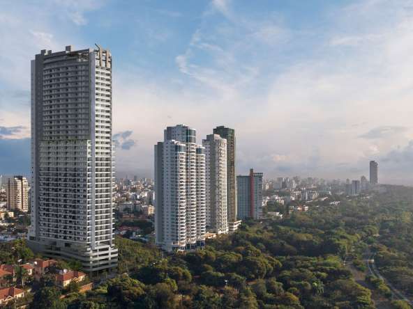 Vista aérea de la Torre Sky Tower Anacaona, Santo Domingo